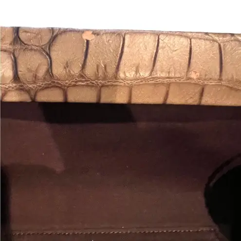 Banana Republic  crocodile clutch