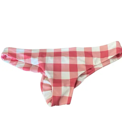 Tori Praver Swimwear Tori Praver Lola Underwire Pink Gingham Bikini Set NWTs Large Cheeky