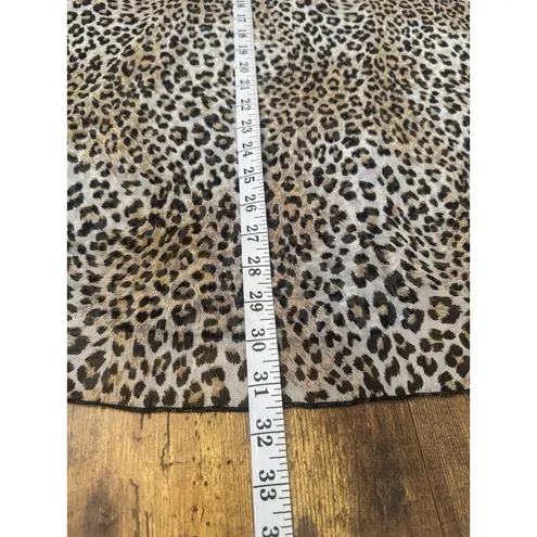 Jordan Taylor Womens Medium Leopard Cover Up Top Tunic Beach Poolside Vacation