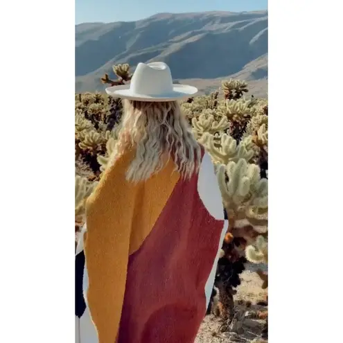 Lack of Color Melodic Fedora Hat in Ivory Medium 57 cm New Beach western