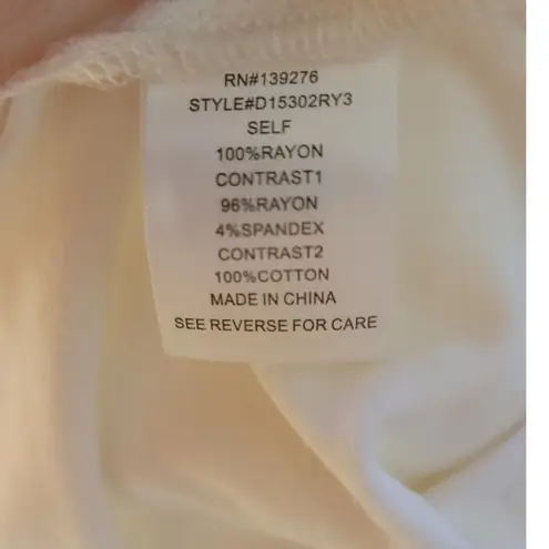 Daniel Rainn Quin Keyhole Crochet Lace Blouse Boho Beachy Coastal Plus Size XXL - Image 8