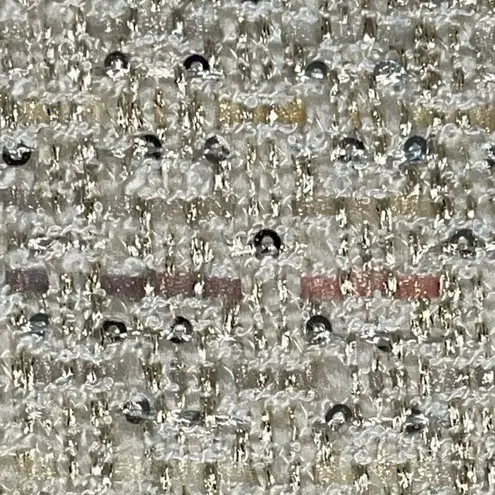 Tahari Sparkle Tweed Pink Champagne Mini Skirt size 16