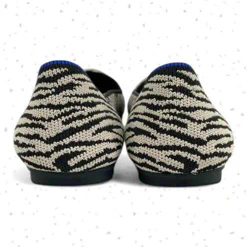 Rothy's Black Zebra Neutral Animal Print Casual Shoes EDS Spoonie Rothy’s The Flat 6.5