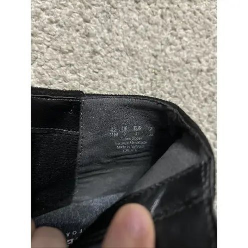 Dr. Scholls Ankle Wedge Booties Sz 11 Black Platform Buckle Comfort Desert Boot