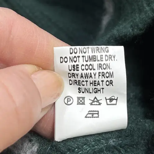 Harry Potter Slytherin Quidditch Ribbed Knit Wool Sweater Adult Medium Scotland Green