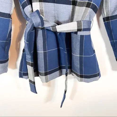 Nordstrom New  Signature Belted Plaid Jacket