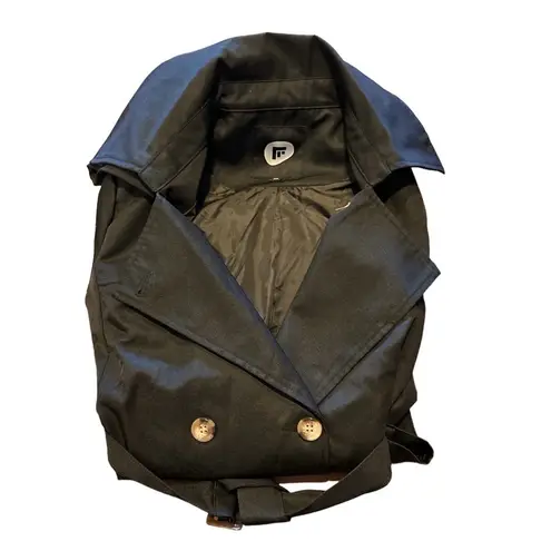 Poonyfresh Women's Waterproof Long Trench Coat With Removable Hood