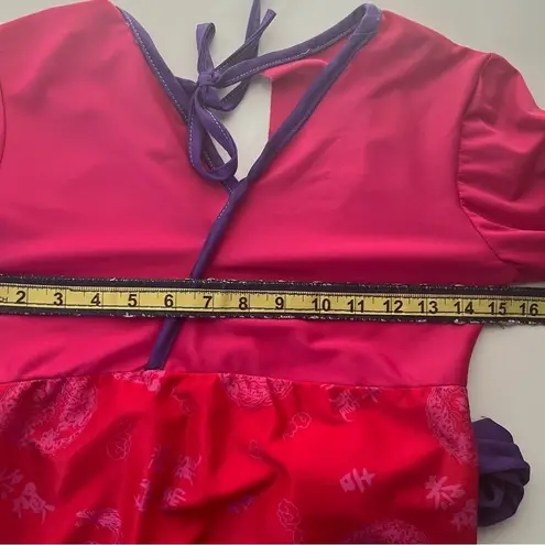 Women’s Pink and Purple Printed Long A