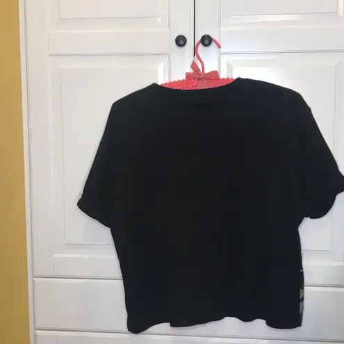 Hot Kiss crop camo crop top black green M