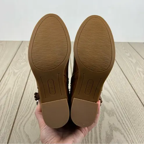 Style & Co Women's Catrionaa Tassel Wrap Detailed Booties 6M Auburn $80 Tan Size 6