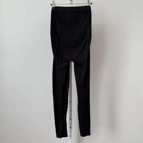 Seraphine Black Maternity Over The Bump Full Length Leggings Size S M