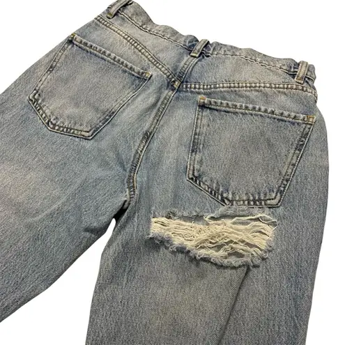 Garage  Denim Size 3/26 Distressed Medium Wash Wide Leg Jeans