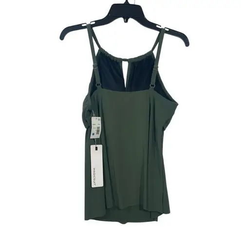 Magicsuit $134 nwt Riveted Donna Tankini swimsuit tank Top 8 M Green Size M