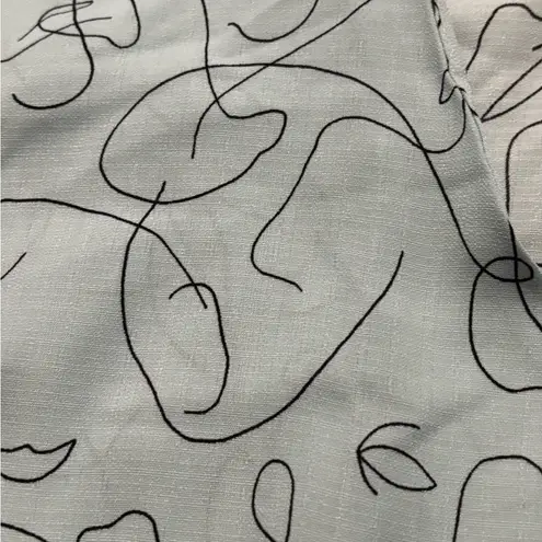 Sweet Rain Green Short Sleeve Peplum Blouse with Tie Size M Blue Size M