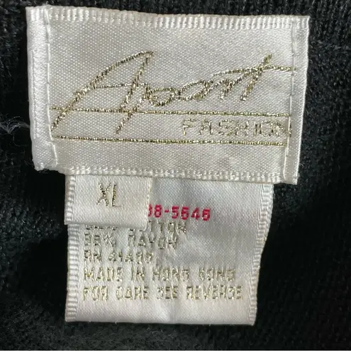 Vintage Sweater Sparkly Women Eclectic Embellished Jewels Glam Christmas Size XL