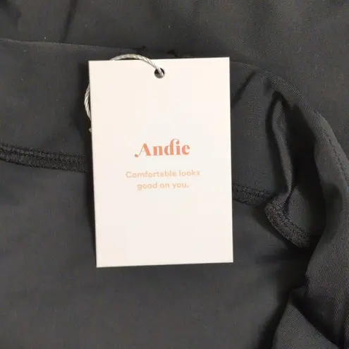 ANDIE NWT Waikiki Dress Black Solid Sleeveless Halter Size S