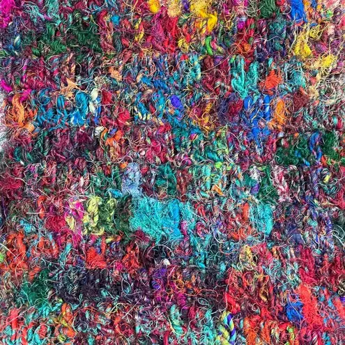 Lakhay's Collection Silk Crossbody Bag Purse Bright Colorful Boho Fun Green