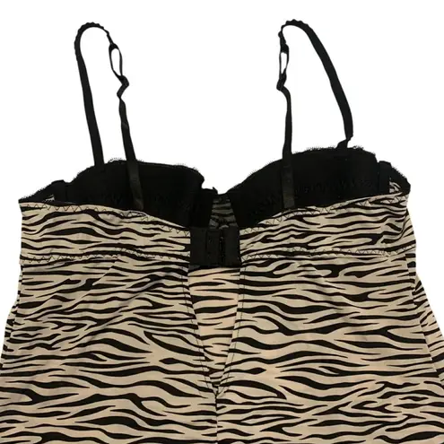 TART Intimates Camisole Chemise Animal Print Nightwear as Outwear Coquette M Black Size M