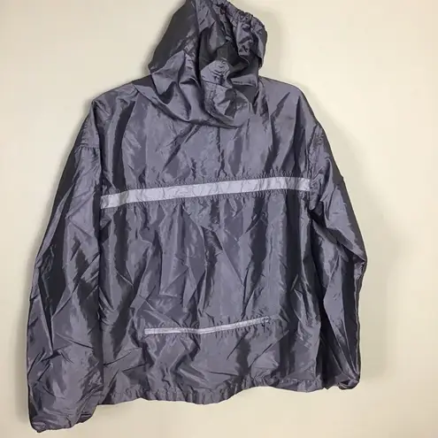 Women’s Lightweight Windbreaker Size Medium Gray Actra track Jacket Active wear