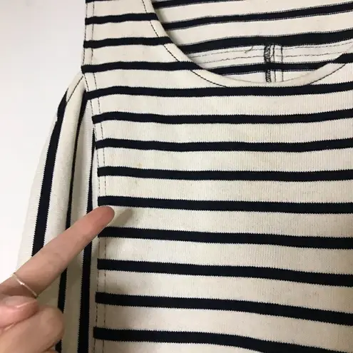 Derek Lam 10 Crosby Black Cream Stripe Tank dress