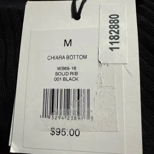 ONIA Chiara Bikini Bottom in Black Size Medium NWT