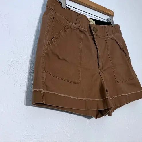 Democracy Ab Solution High Rise Shorts SZ 14 Brown Earthy
