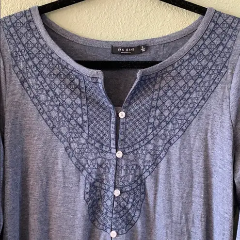 Max jeans casual blouse 3/4 length sleeves sz L