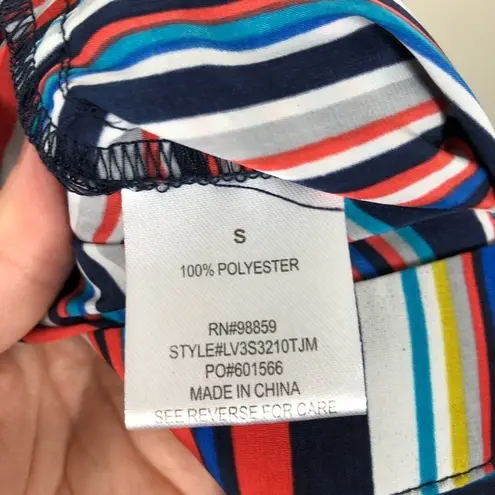 Olive & Oak Multicolor Striped Midi Skirt Small S