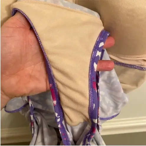 Women’s Denim & Co. Pink Purple Beach V