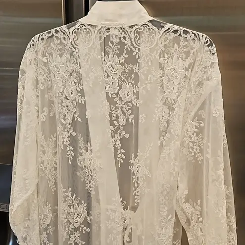 💕BHLDN x RYA COLLECTION💕 Darling Lace Robe ~ White Medium/Large NWOT Size undefined