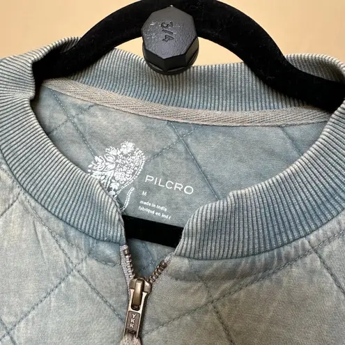 Pilcro and the Letterpress  Anthropologie Quilted Bomber Jacket Top Size M