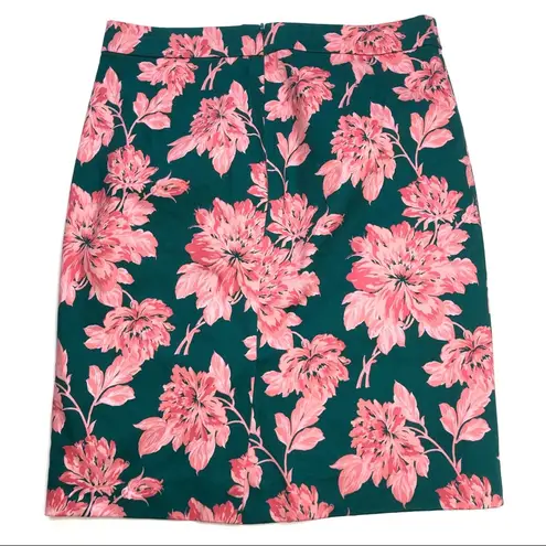 J.Crew  Mercantile Elkins Pencil Skirt Pink Floral
