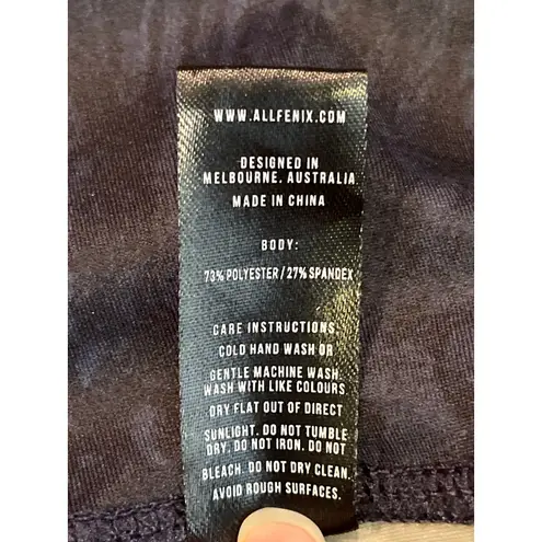 Anthropologie  x AllFenix Navy Blue Pattern Leggings‎ Small