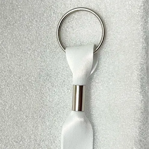 Lindauer Keyring Lanyard White Spellout with Logo