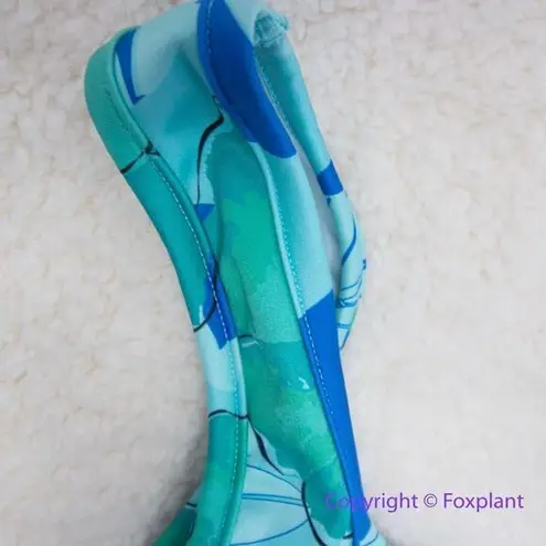 NEW Free People x Roopa x Beth Richards Basic Bikini Top Blue Tropic, size XS