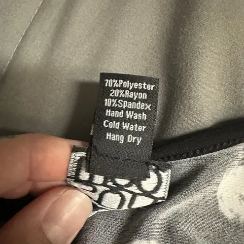 Clara Sun Woo 3/4 Sleeve Black White Polka Dot Blouse Size XL Flutter Sleeves