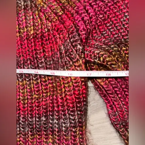 Bb Dakota Steve Madden Gradient Striped Women’s Crotchet Sweater Size Small Red