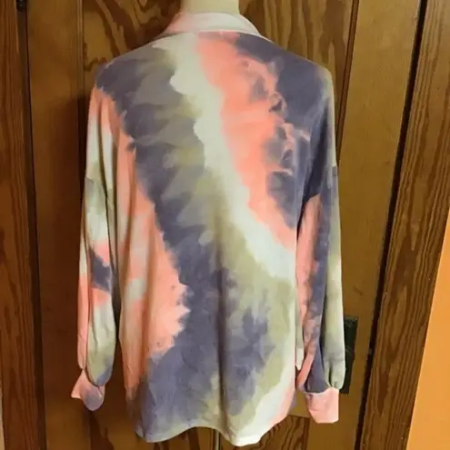 Bibi tie dye bright slouchy top