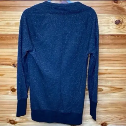 Victoria’s Secret VSX black and silver cowl neck sweater small