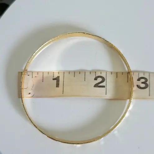 Set of Seven Gold Filled Bangle Bracelet Star Design Tricolor