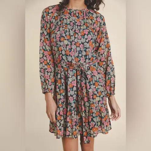 Birds of Paradise Trovata Birds of Paradis Vintage Floral Abigail Short Dress Size Large