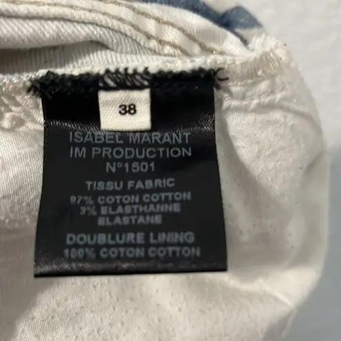 Isabel Marant ETOILE, Ikat Nessa Printed Cropped Jeans, Size 38 (US, Size 6)