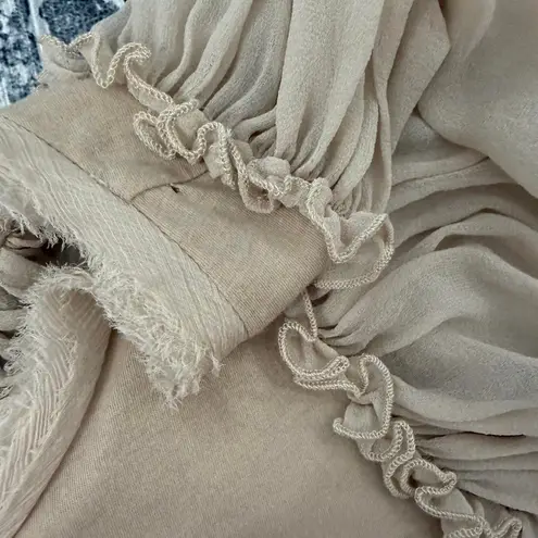 Marni Cream Ruffle Sleeve Blouse