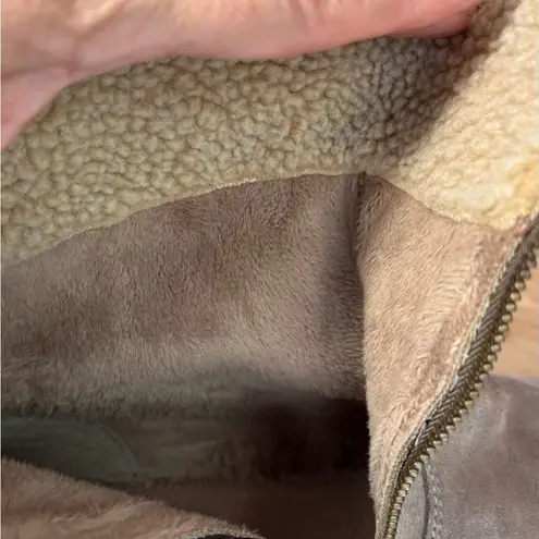 Aerosoles Crosswalk top leather ankle boots tie back booties wide width shoes