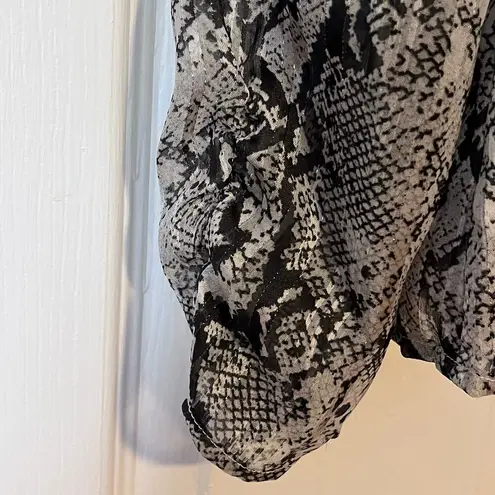 Dress Forum Shadow Stripe Python Print Blouse - Size S