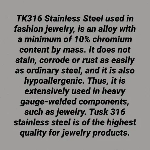 Stainless Steel Top Grade Tanzanite Crystal Ring Size 7,8,9,10