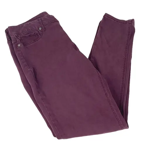 Maurice's  Skinny Jeans Burgundy Size Large