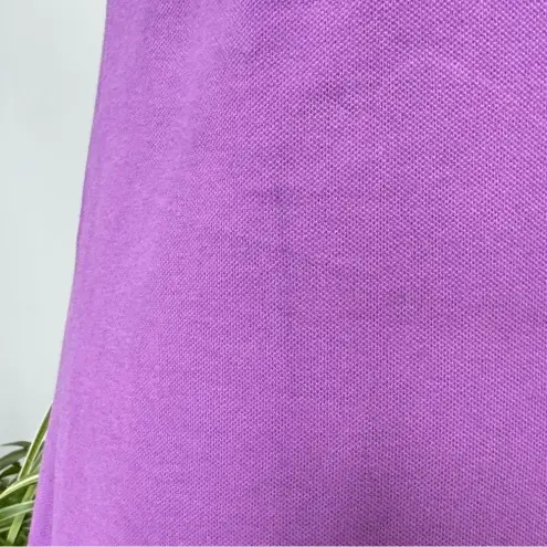 Lands' End Lands’‎ End Purple Pique Cotton Polo Shirt Dress sz 6-8 Small Preppy Tennis Prep