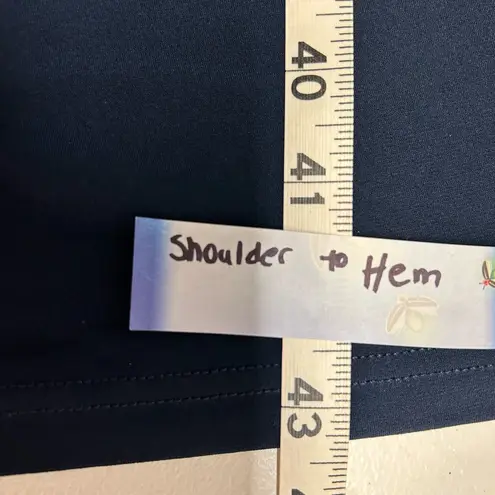 Elegant Navy Dress with Sequin Detail Blue Size 14