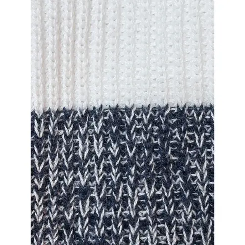 Kinross 100% Cotton Striped Knit Short Sleeve Hoodie size Small White